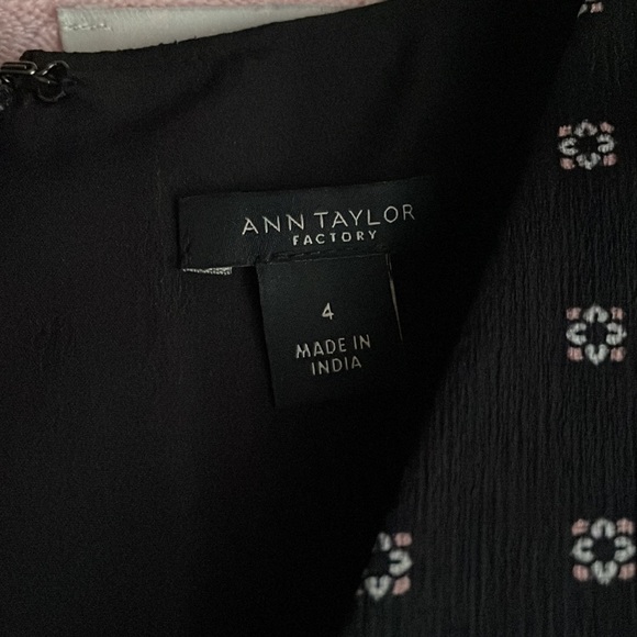 Ann Taylor Factory Black with Peach/White flower Dress with Matching Loft Shrug - Picture 6 of 10